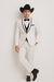 Western Suit - Trajes Para Hombres - Cowboy Formal Attire - Trajes De Novio - Shawl Lapel Suit White