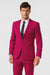 Mens Cotton Fabric Suit - Fuchsia Suit For Summer
