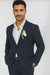Mens Cotton Suit - Navy Summer Suit