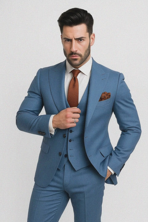 Tony Montana Suit Scarface Blue Suit