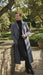 Men’s Full-Length Charcoal Grey Overcoat – Premium Microfiber Blend Long Dress Coat for Winter and Formal Wear in Gray Color