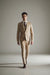 Brand: Caravelli Collezione Suit - Caravelli Suit - Caravelli italy Men's Beige Slim Fit Suit