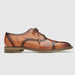 Mens Belvedere Alex Ostrich Wingtip Dress Shoe in Cognac