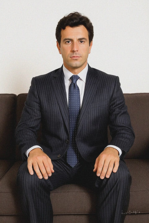 Men's Classic Two Buttons pinstripe