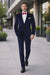 Slim Fit Dark Navy Velvet Suit
