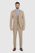 Glen Plaid Suit - Men's 3 Piece Slim Fit Suit - Beige Suit-  SV2W6