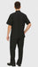 Men’s Black Banded Collar Walking Suit – Short Sleeve Shirt and Matching Pants Banded Collar Linen Fabric