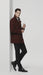 Men'S Designer Men'S Wool Men'S Peacoat Sale Wool Fabric Double Breasted Style Coat For Men Dark Burgundy