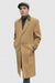 Chesterfield Camel Overcoat With Brown Velvet Collar - Cashmere Blend Topcoat - Full Length Overcoat