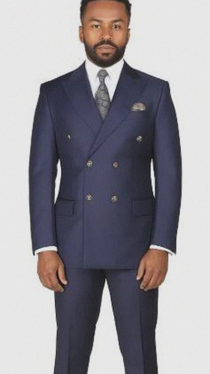 Mens Double Breasted Blazer - Navy Double Breasted Sport Coat