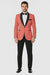 Mens Rose Gold - Pink Velvet Tuxedo Suit - Blazer - Velvet Sport Coat + Black Pants