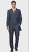 Men’s Cotton Denim Three-Piece Suit – Modern Blazer Denim Suit with Vest and Trousers Pleated Pants Classic Fit