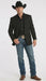 Men’s Black Western Blazer Jacket, Classic Cowboy Style Sport Coat for Casual Formal Wear with Jeans