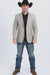 Western Blazer - Saco Para Hombre - Mens Double Button Western Beige Blazer