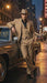 Men’s 1920s Beige Zoot Suit – Long Mafia Gangster Three-Piece Suit in Tan Khaki Color 40 inch Zuit Pachuco Suit