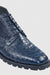 Navy Genuine Caiman Crocodile Belly Ankle Boot by Alligator Warehouse