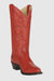 J Toe Cowboy Boots - J Toe Western Boots - Los Altos Boots - Mens Dress Cowboy Boot - Low Priced Mens Red Eel Cowboy Boots J-Toe-  in Red