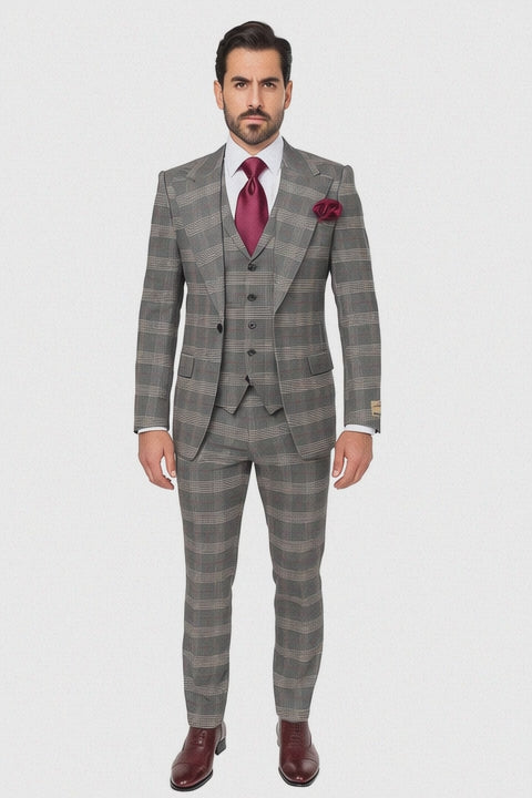 Classic Fit Single Breast Lapel Vest by Rossiman