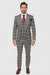 Suits With Baggy Pleated Pants - Wide Leg Pants 100% Wool - Classic Fit Single Breast Lapel Vest by Rossiman