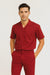 Mens Linen Walking Suit - Red Summer Outfit - Mens Linen Suit