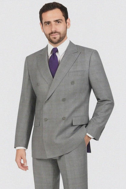 Plus Size Mens Grey Suit For Big Men Online - Big and Tall Sizes