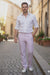 Big And Tall Seersucker Pants For Men - Lavender
