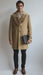 Men's Camel Three Button  Full Length Overcoat Men's Carcoat - Car Coat Mid Length Three quarter length coat