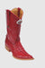 Los Altos Boots Red Caiman ~ World Best Alligator ~ Gator Skin Tail Cowboy Boots