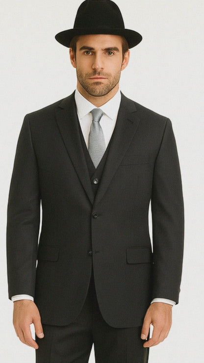 Brand: Caravelli Collezione Suit - Caravelli Suits - Caravelli italy Caravelli Men's 2 Buttons Grey 3 Piece Vested Suit