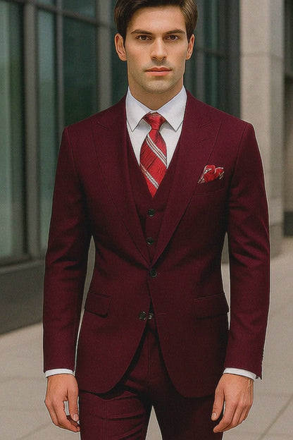 Plus Size Burgundy Suit for Every Occasion