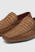 Marco Di Milano Remo Washed Brown Caiman Crocodile Driving Shoes