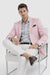 Linen Blazer - Pink Linen Sportcoat