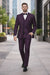 Men'S Plum ~ Eggplant ~ Very Dark Purple No Vest Suit