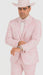 Package Package Combo Mens Pink Suit - Paisley Fancy Floral Suits with Matching Bowtie