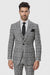 Suits With Baggy Pleated Pants - Wide Leg Pants 100% Wool - Classic Fit in One Button 3 Piece Suit by Rossiman