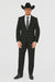 Buy 10 and More $59 Cheap quality Men's 2 Buttons Black Discounted affordable clearance sale Cheap Priced Suit Black
