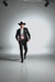 Western Suit - Trajes Para Hombres - Cowboy Formal Attire - Trajes De Novio - Shawl Lapel One Button Black Suit
