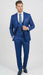 Men’s Royal Blue 3 Piece Suit Set with Vest – Formal Wedding and Party Wear Suit - Saphire Cobalt blue