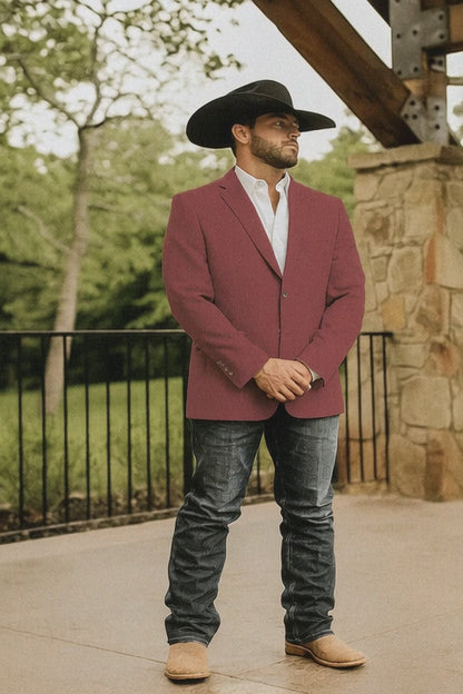 Light Tan Western Blazer - Sand Color
