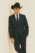Authentic Men's Regular Fit Two Buttons Solid Dark Navy Blue Suit For Men With Flat Front Pants