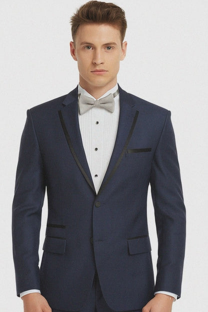 Men Dark Navy ~ Midnight blue Fashion Designer Wedding Groom Tuxedo Dinner Suit Coat Jacket Blazer Trouser