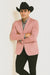 Men's Slim Fit Western Blazer Sport Coats Mauve Sacos Vaqueros Para Hombre