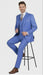 Men’s Light Blue Double-Breasted 3-Piece Suit Set – Tailored Fit Formal Business Suit in Steel Blue Sky Blue Color