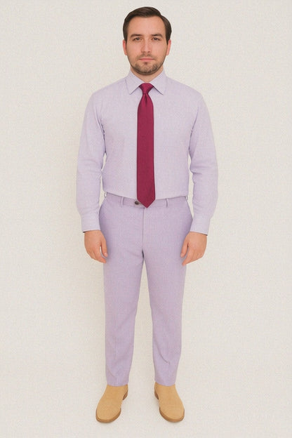 Striped French Cuff Multi-Color Men'S Dress Shirt