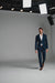 Men's Teal Blue Color Suits Side Vented