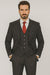 1920s Mens Suit - 1920s Mens Outfit - 1920s costume  Bold Pinstripe Suit in  Black