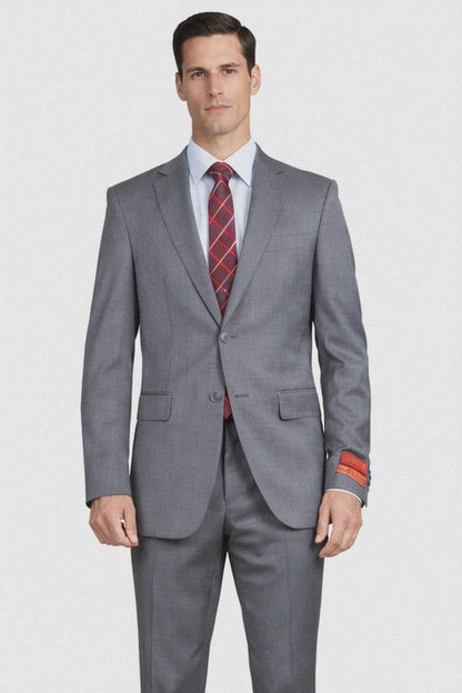 Tiglio Gray Two-button Super Wool Suit Modern Fit
