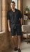 Men’s Black Walking Suit with Short – Classic Leisure and Casual Outfit