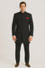 Men's Black Mandarin Collar Nehru Jacket