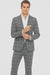 Bold Gangster Plaid Suit - 1920s Mens Fashion Window Pane Suit - Grey